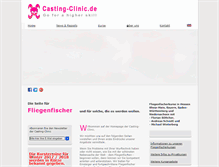 Tablet Screenshot of casting-clinic.de